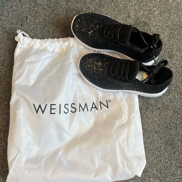 COPY - NWT in bag black glitter sparkle pop Balera Weissman Hip Hop Sneakers sh… - Picture 3 of 9
